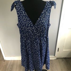 NEW!!! SHEIN 3XL Blue Dress w/ White Hearts
